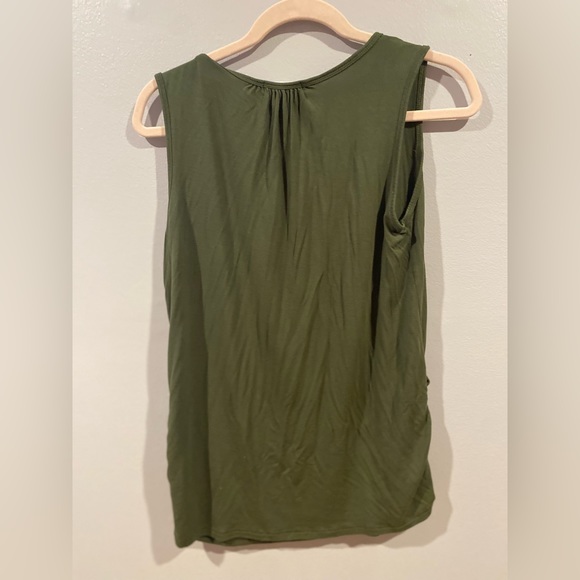 MEDIUM ARMY GREEN Smallshow Maternity Nursing Tank Top - Picture 2 of 4